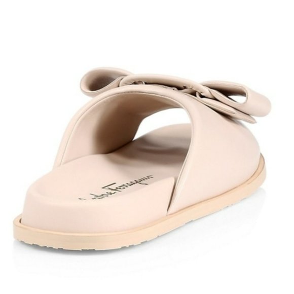 Salvatore Ferragamo Virgil Leather Slides-9W - Picture 5 of 9